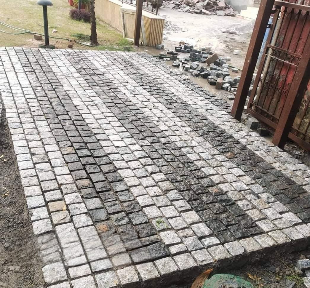 Premium Granite Grey Cobble Stones