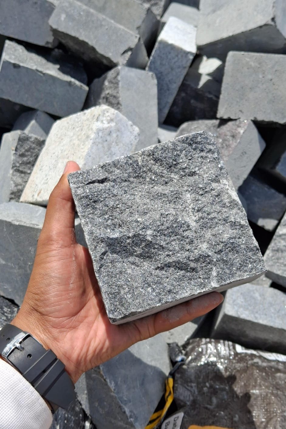 Premium Granite Black Cobble stones