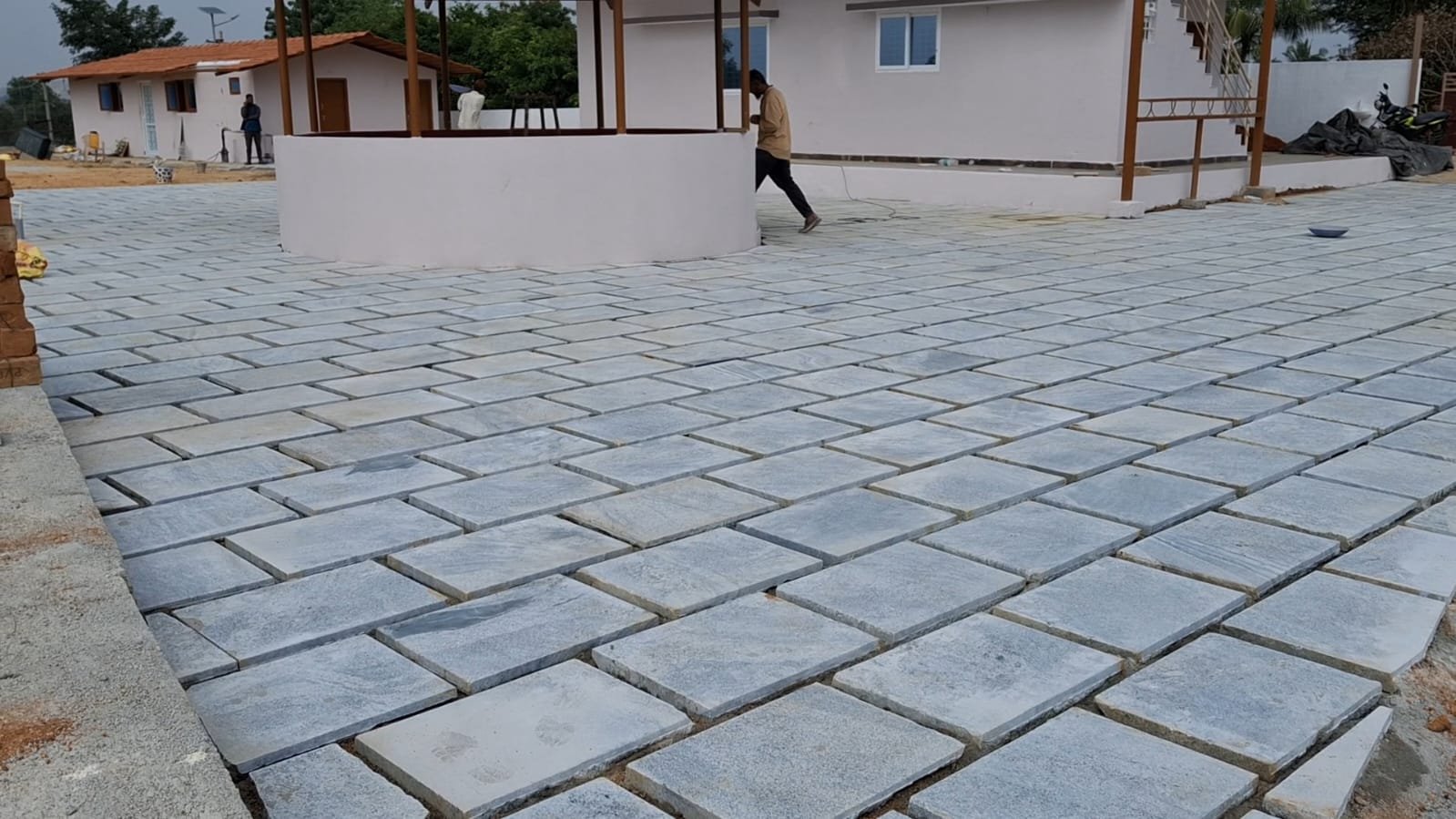 50mm 2*1.5 Granite Paving