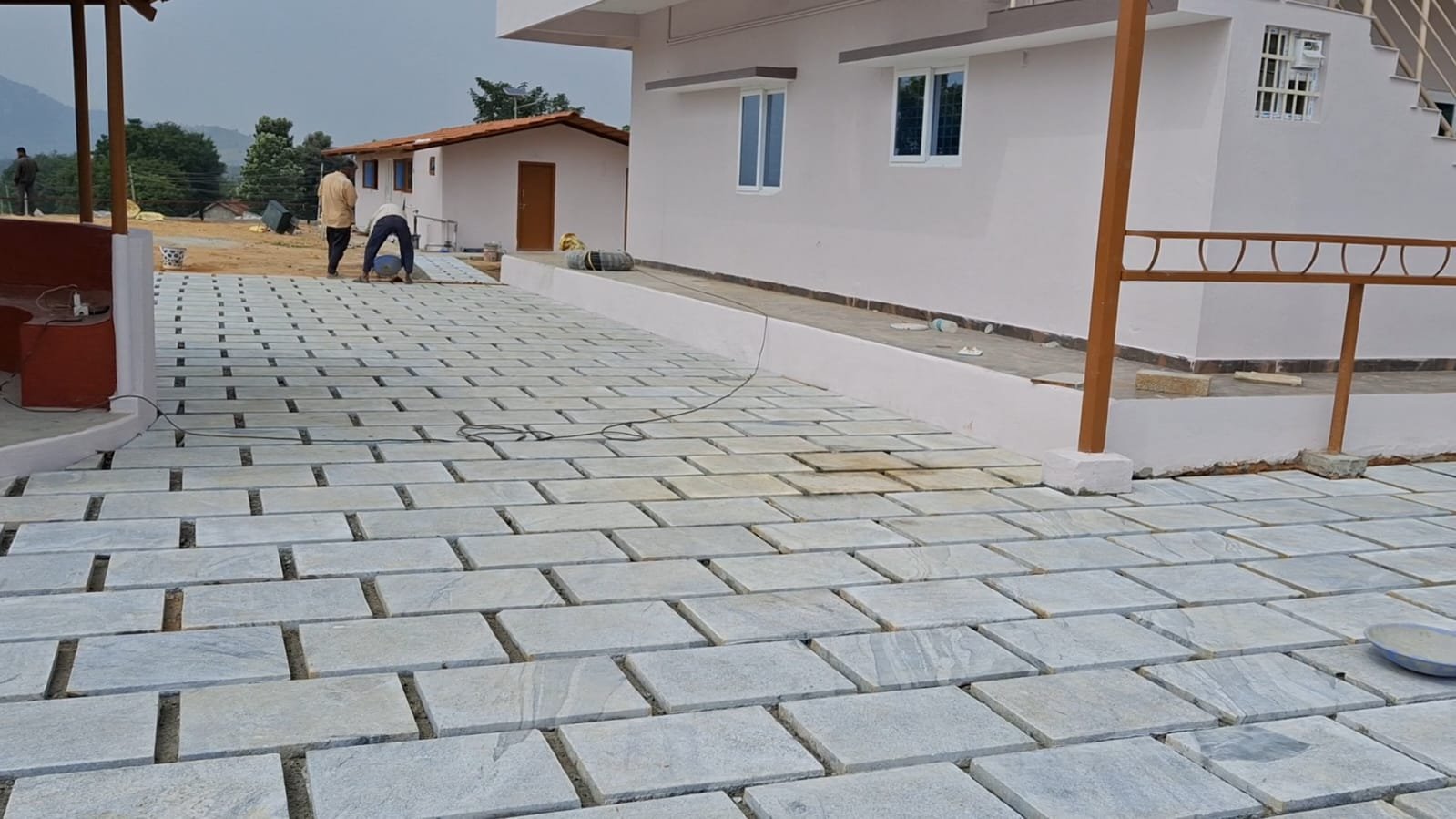 50mm 2*1.5 Granite Paving