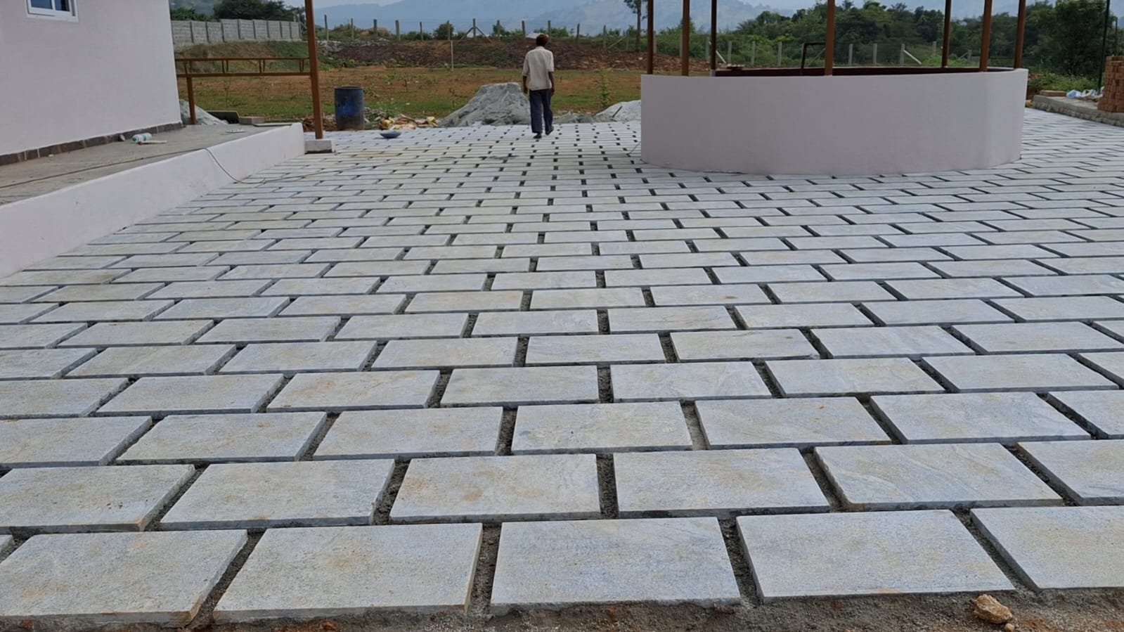 50mm 2*1.5 Granite Paving