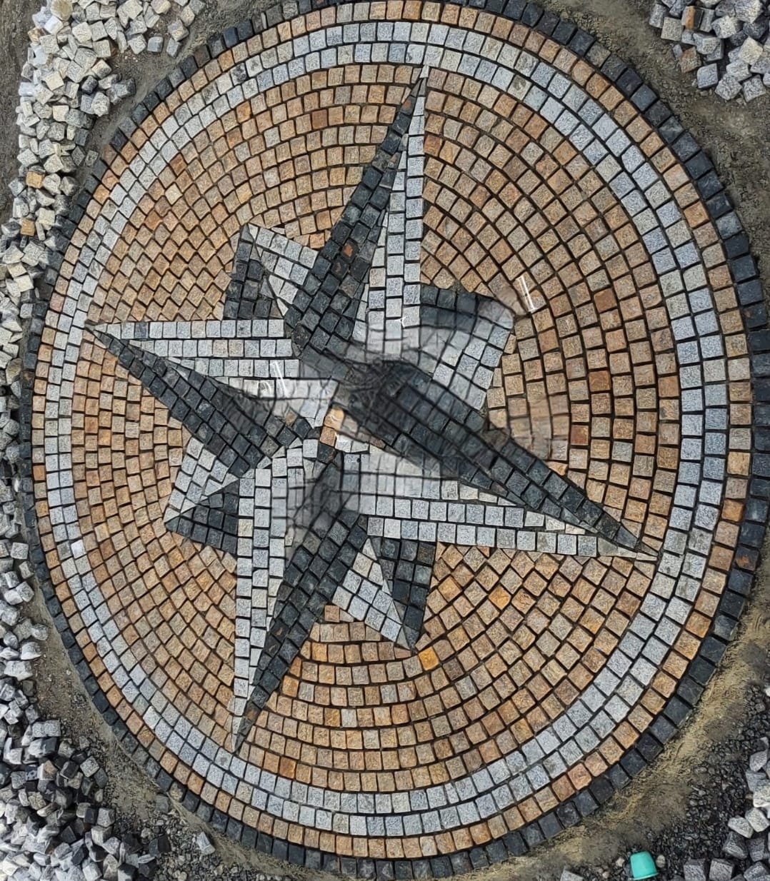 Premium Granite Yellow Machine Cut Cobble Stone