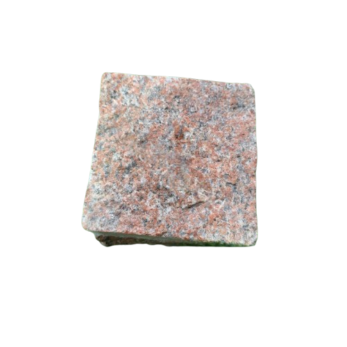 Premium Granite Red Machine Cut Cobble Stones
