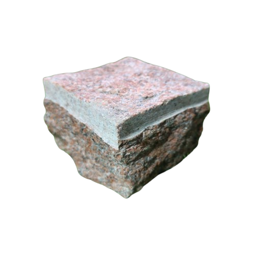 Premium Granite Red Machine Cut Cobble Stones