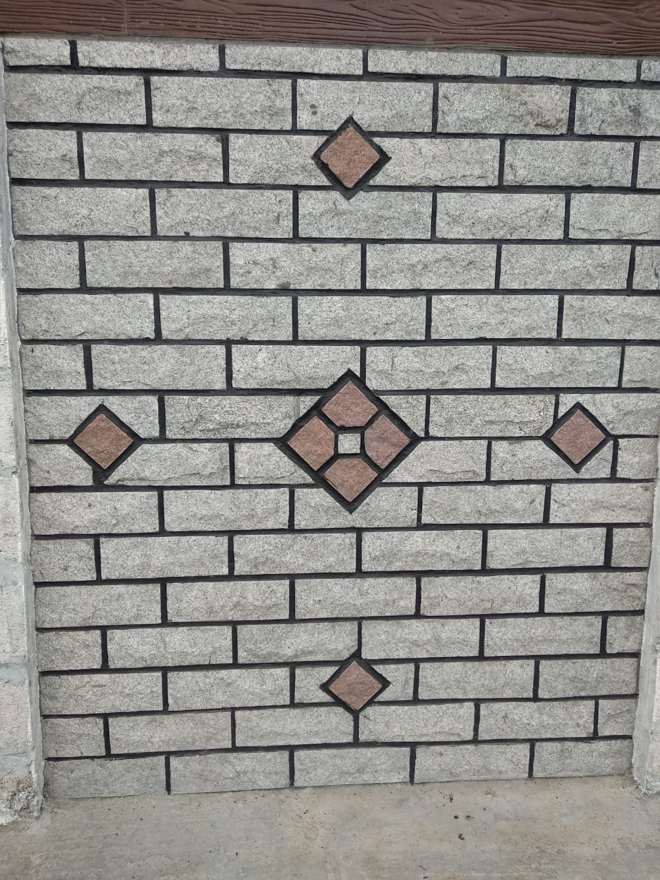 Premium Grey and Red Natural Wall Cladding