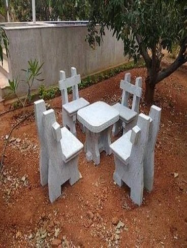 Single Seat Natural Stone Benches